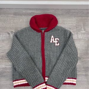 American Eagle Zip up cardigan S